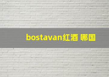 bostavan红酒 哪国